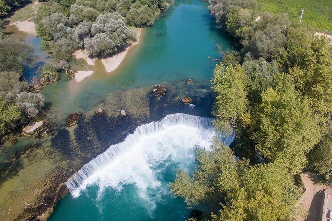 City of Side: Electric Catamaran Cruise & Lunch & Waterfall - Guides like Levent, Achmed, and Spidey boy: how the storytelling lands