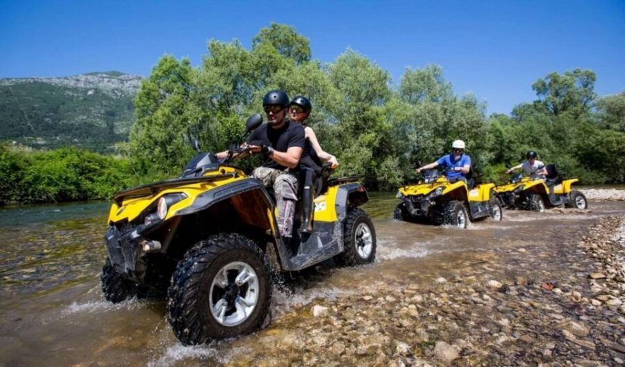 City of Side: Forest Quad-Bike Tour with Hotel Transfers - Your route: dusty tracks, mud, water, and real mountain views