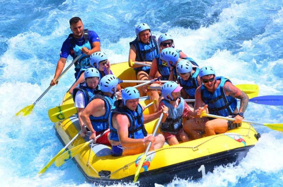 City of Side: Köprülü Canyon Rafting Tour with Lunch - First rafting stretch: paddling, rapids, and the built-in swim moments