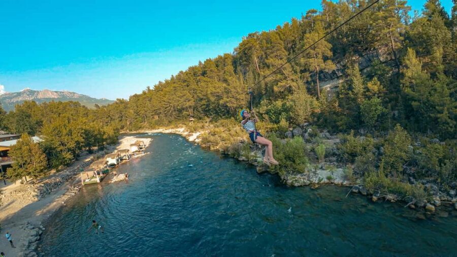 City of Side: Quad, Buggy, Rafting & Zipline Tour with Lunch - River Rafting in Cold, Foamy Water: Safety, Timing, and the Wet Surprise