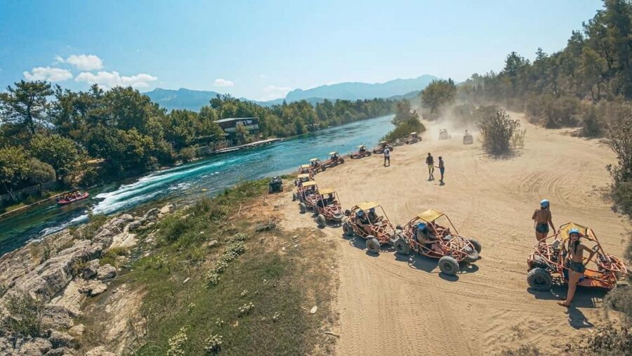City of Side: Quad, Buggy, Rafting & Zipline Tour with Lunch - Zipline Over the River: The Quick Air-Time Moment