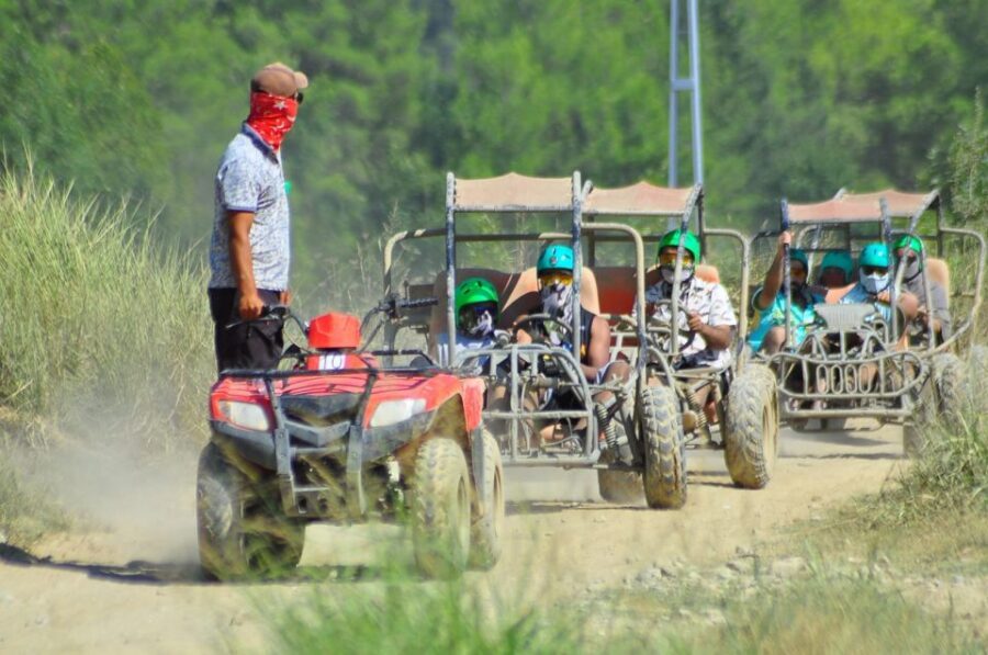 City of Side: Rafting, Zipline, Jeep, Buggy and Quad Combo - Zipline Over the River: Short, Scenic, and a Nice Change After the Mud
