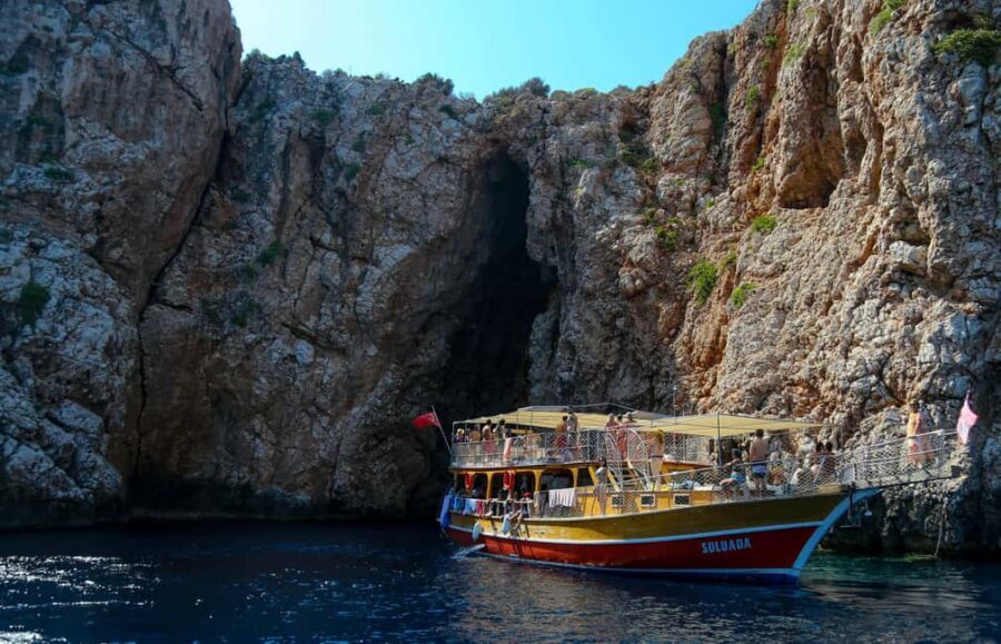 From Alanya, Side To Adrasan Suluada Boat Tour with Lunch - American Beach: another swimming window, with crowd management in mind