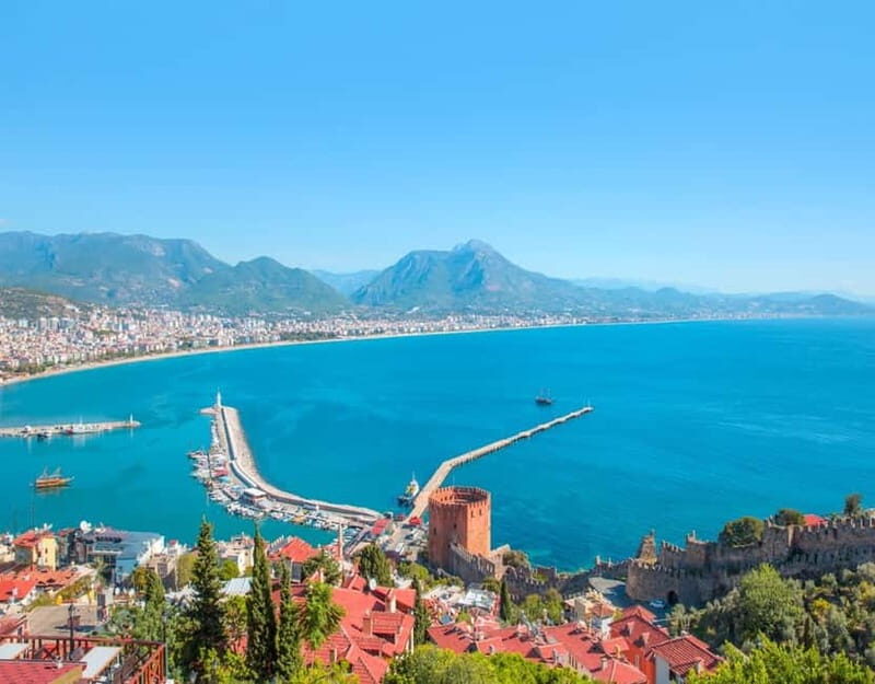From City of Side: Alanya Tour with Lunch, Boat & Cable Car - Alanya Castle needs the cable car: the view part is worth it