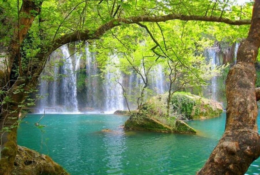 From city of Side: Antalya Old City and Waterfall Day Trip - Tour logistics and the shopping-stop reality