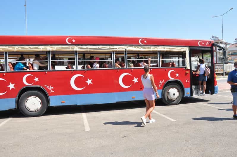 From City of Side: Cabrio Bus Safari & Boat Tour with Lunch - Seleukia, Old Bridge, Aqueducts, and the Mosque Stop