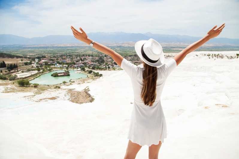 From City of Side: Pamukkale & Hierapolis Day Tour w/ Lunch - Cleopatra Antique Pools: Swim Among Ancient Columns