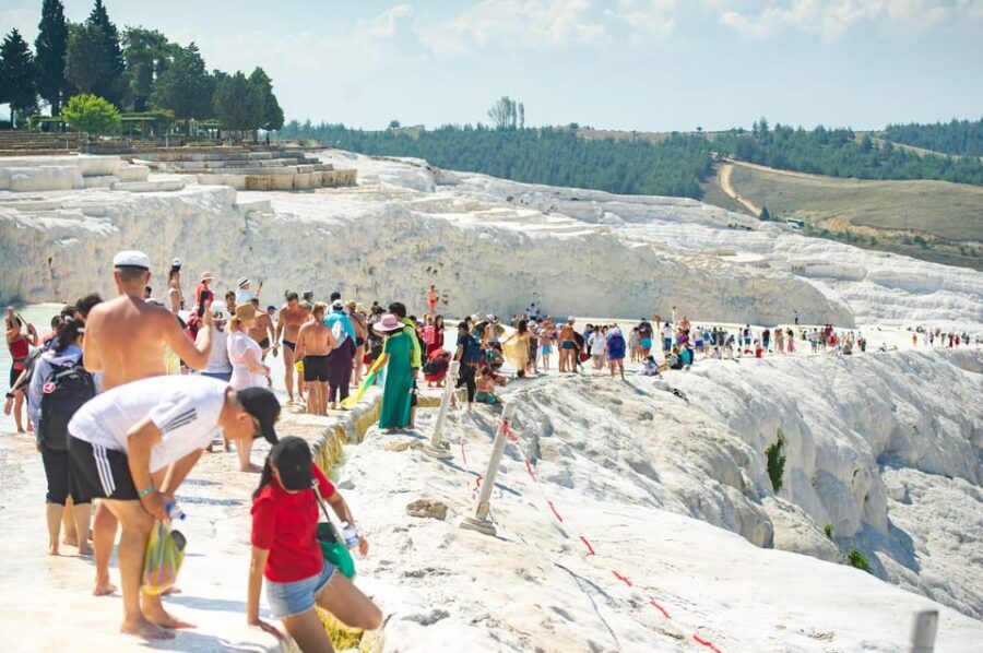 From City of Side: Pamukkale & Hierapolis Day Tour w/ Lunch - Pamukkale Hot Springs: The Cotton Castle of Travertine