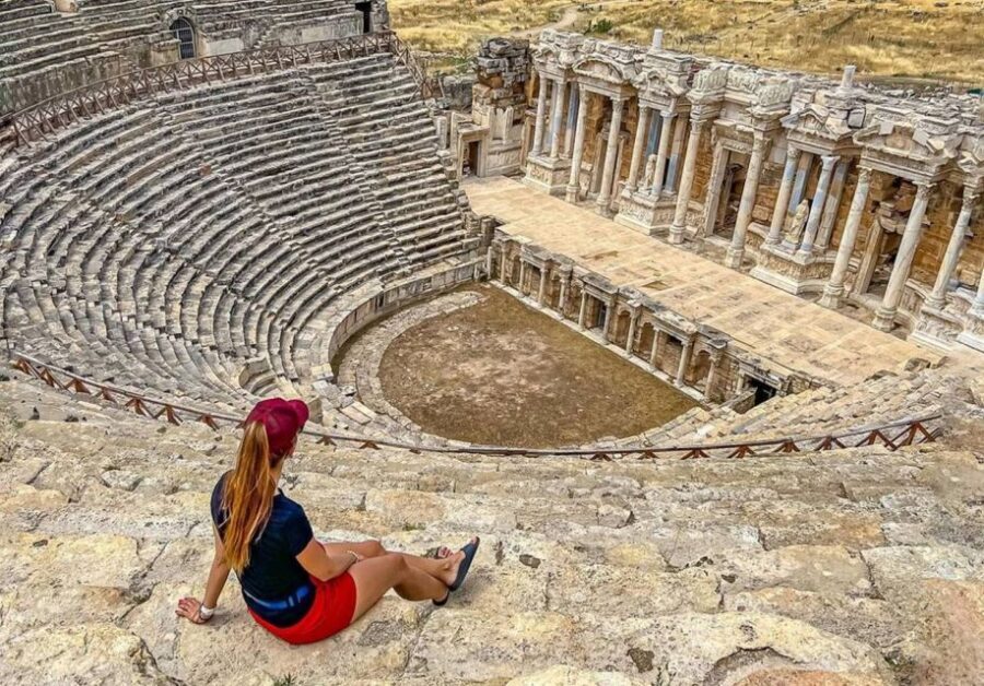 From City of Side: Pamukkale & Hierapolis Day Trip w/ Lunch - Pamukkale hot springs and the swim: soothing water, but watch the costs