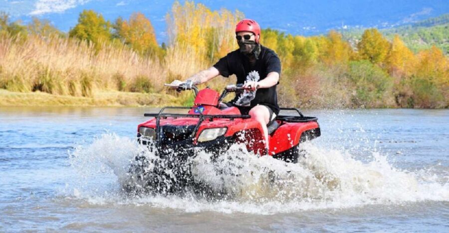 From city of Side: Taurus Mountains Quad ATV Tour - Getting to the action: the quad station near Side
