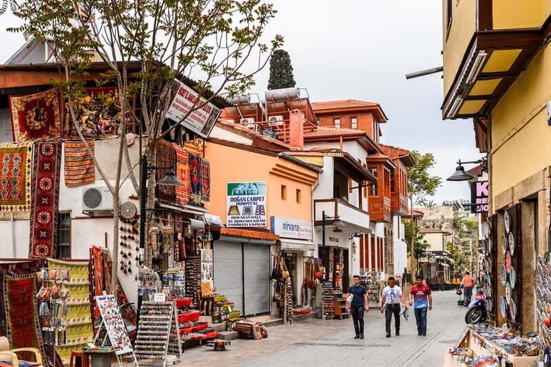 From Side: Antalya City Tour w/Boat Trip, Old Town&Waterfall - Lunch in Kaleiçi: Turkish Food in a Relaxed Old Town Setting