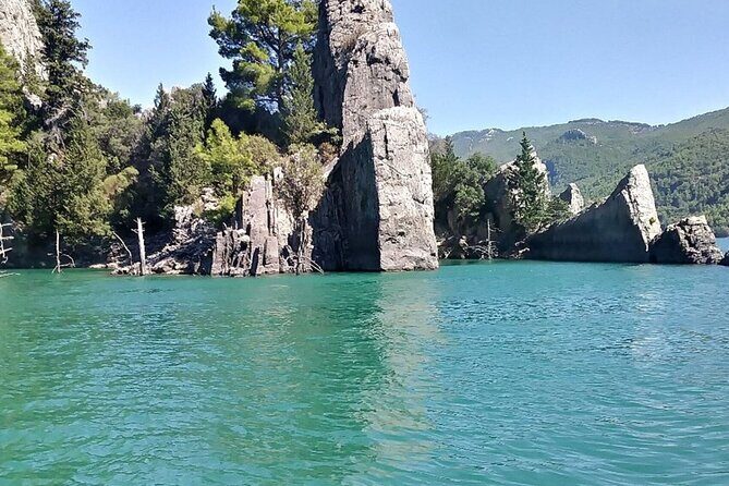 Green Canyon Boat Trip From Side with Unlimited Soft Drinks - Green Canyon from the water: turquoise views and limestone cliffs