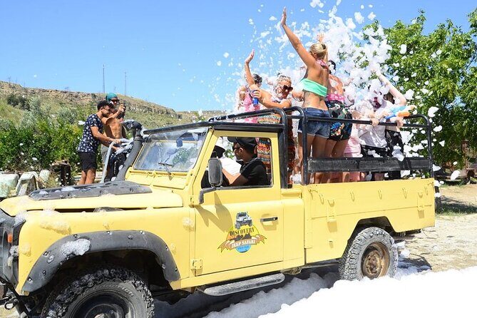 Green Canyon: Side Jeep Safari with Lunch & Waterfall & Boat Trip - Jeep time in Green Canyon: adrenaline, dust, and the water-fight mood