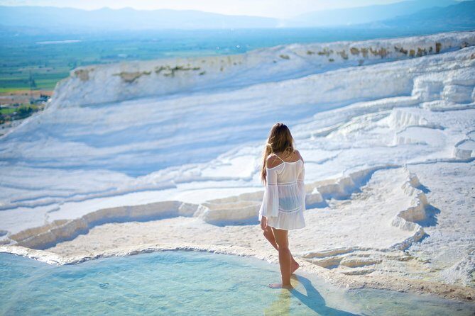 Pamukkale and Hierapolis Full-day Guided Tour from Side - Pamukkale Travertine Terraces: The White “Mountain” and the Crowd Reality