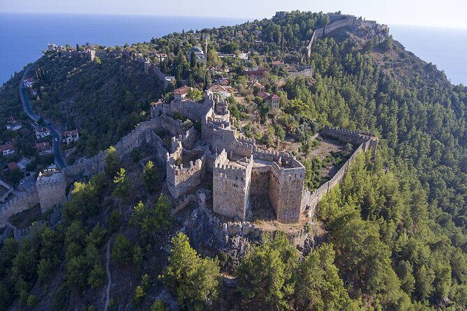 Shared Alanya City Tour from Side - Alanya Harbor boat trip: caves from the water