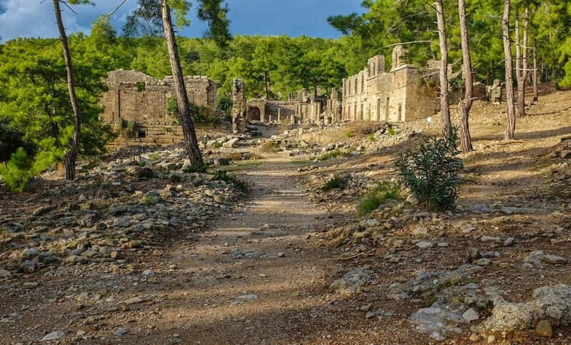 Side, Alanya: Green Canyon Boat, Waterfall&Orchards Mix Tour - Pickup and open-top cabrio bus ride