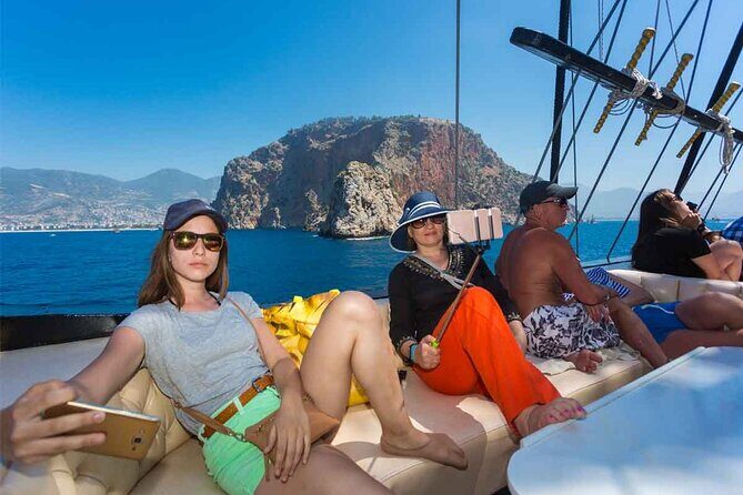 Side-Alanya: Pirate Yacht Tour (Legend Big Kral) with Lunch-Drink - Getting on board Legend Big Kral: stairs, space, and the feel of the day