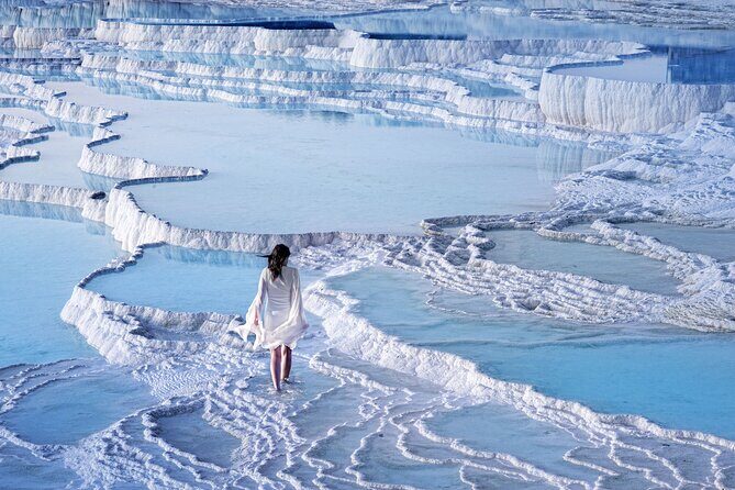 Side Pamukkale Day Trip & Sala Lake Visit w/Meals & Pickup - Pamukkale Thermal Pools: Cotton Castle, Hierapolis ruins, and your walking plan